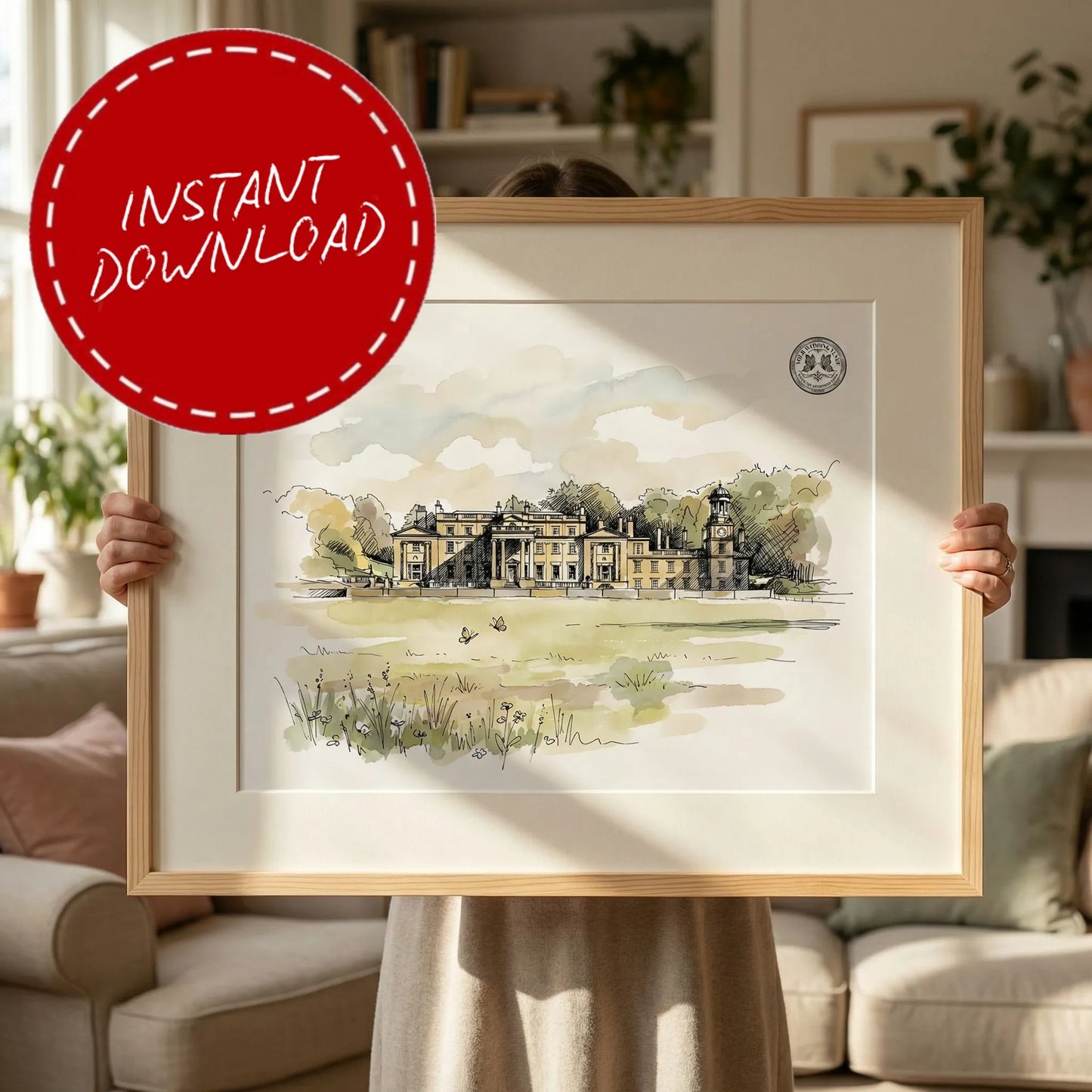 Broughton Hall – Wedding Venue Illustration (Broughton, North Yorkshire)