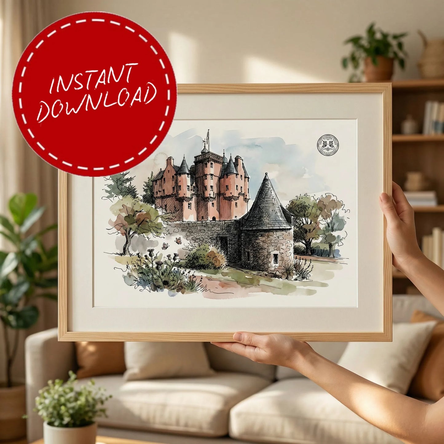 Craigievar Castle – Wedding Venue Illustration (Aberdeenshire)