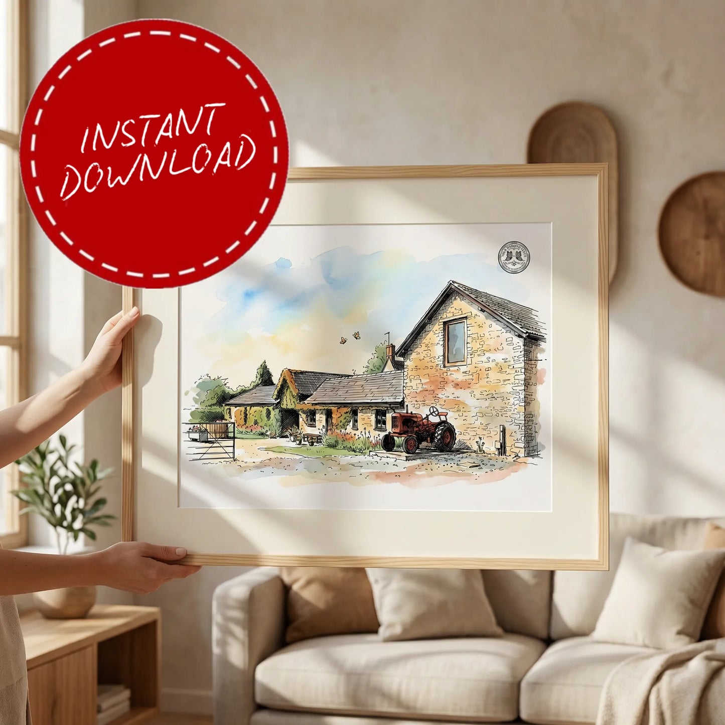 Huntsmill Farm – Wedding Venue Illustration