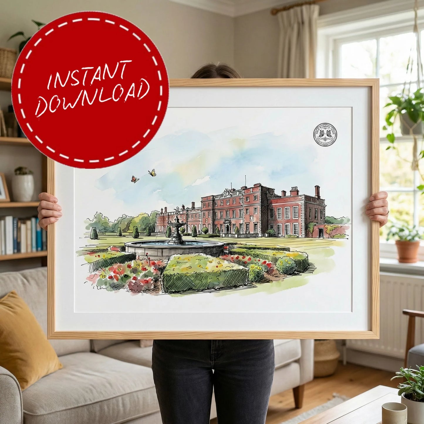Knowsley Hall – Wedding Venue Illustration (Cheshire)