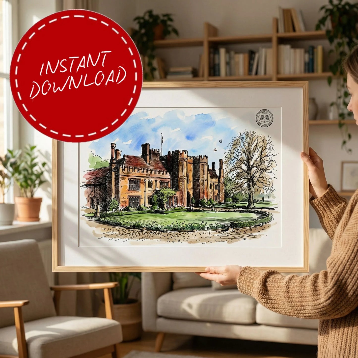 Leez Priory – Wedding Venue Illustration
