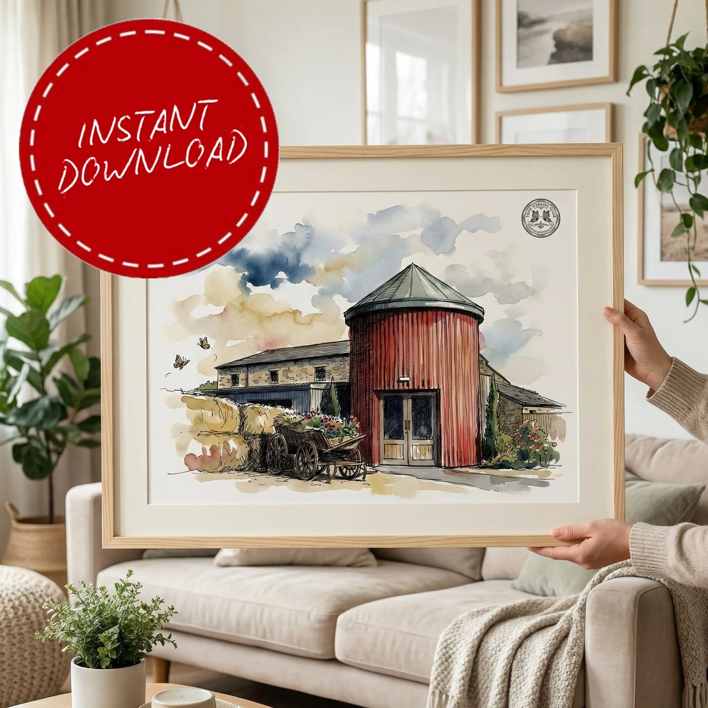 Runa Farm – Wedding Venue Illustration (Barnard Castle)