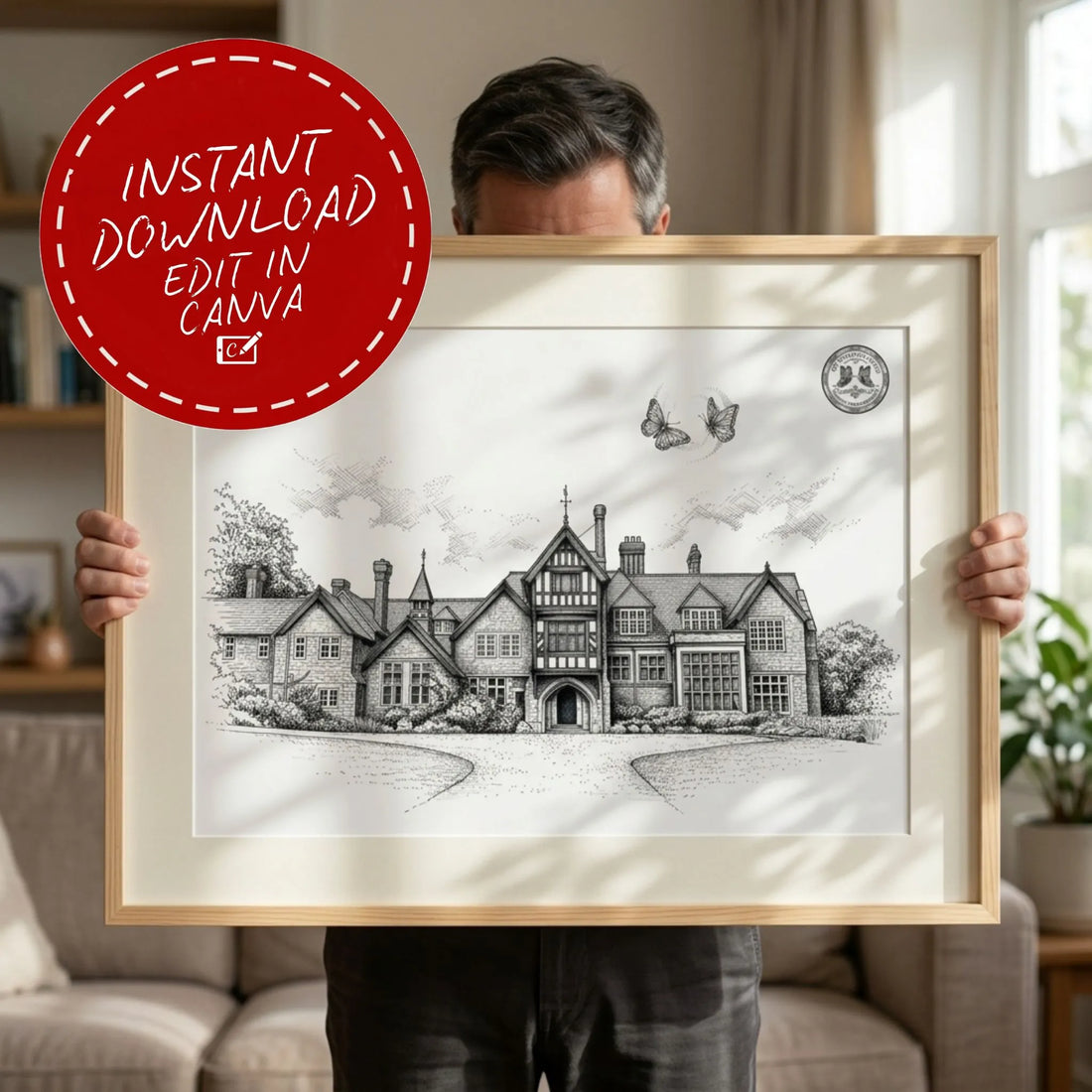 Wedding Venue Illustrations – Instant Download Art for Your Special Day