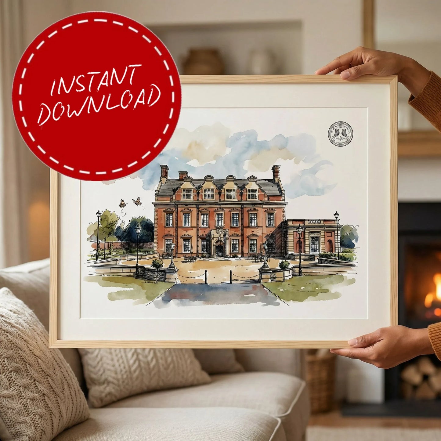 Acklam Hall – Wedding Venue Illustration (Middlesbrough)
