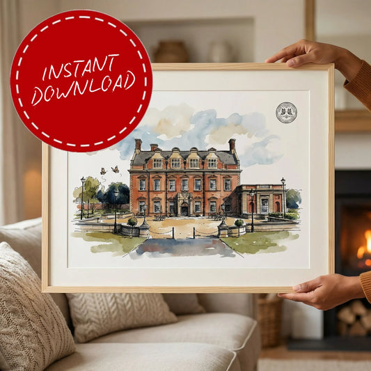 Acklam Hall – Wedding Venue Illustration (Middlesbrough)
