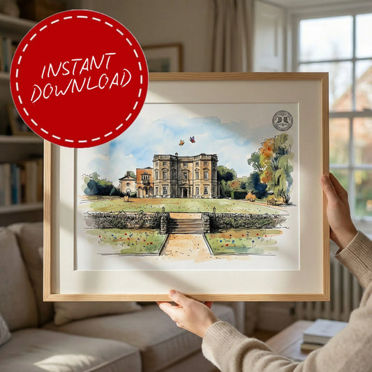 Bourton Hall – Wedding Venue Illustration