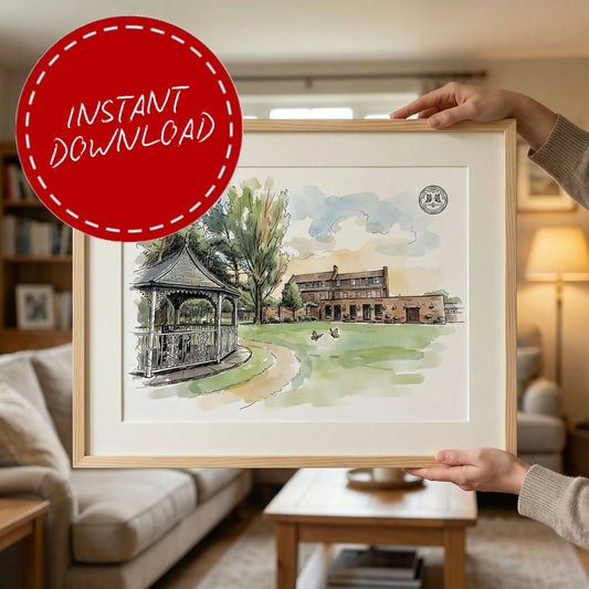 Bowburn Hall – Wedding Venue Illustration (Bowburn)