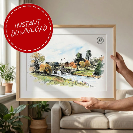 Brocket Hall – Wedding Venue Illustration 