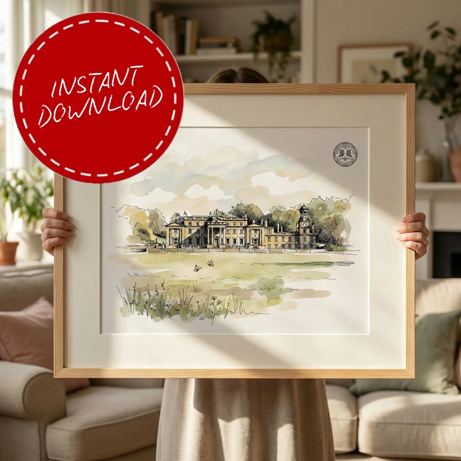 Broughton Hall – Wedding Venue Illustration (Broughton, North Yorkshire)