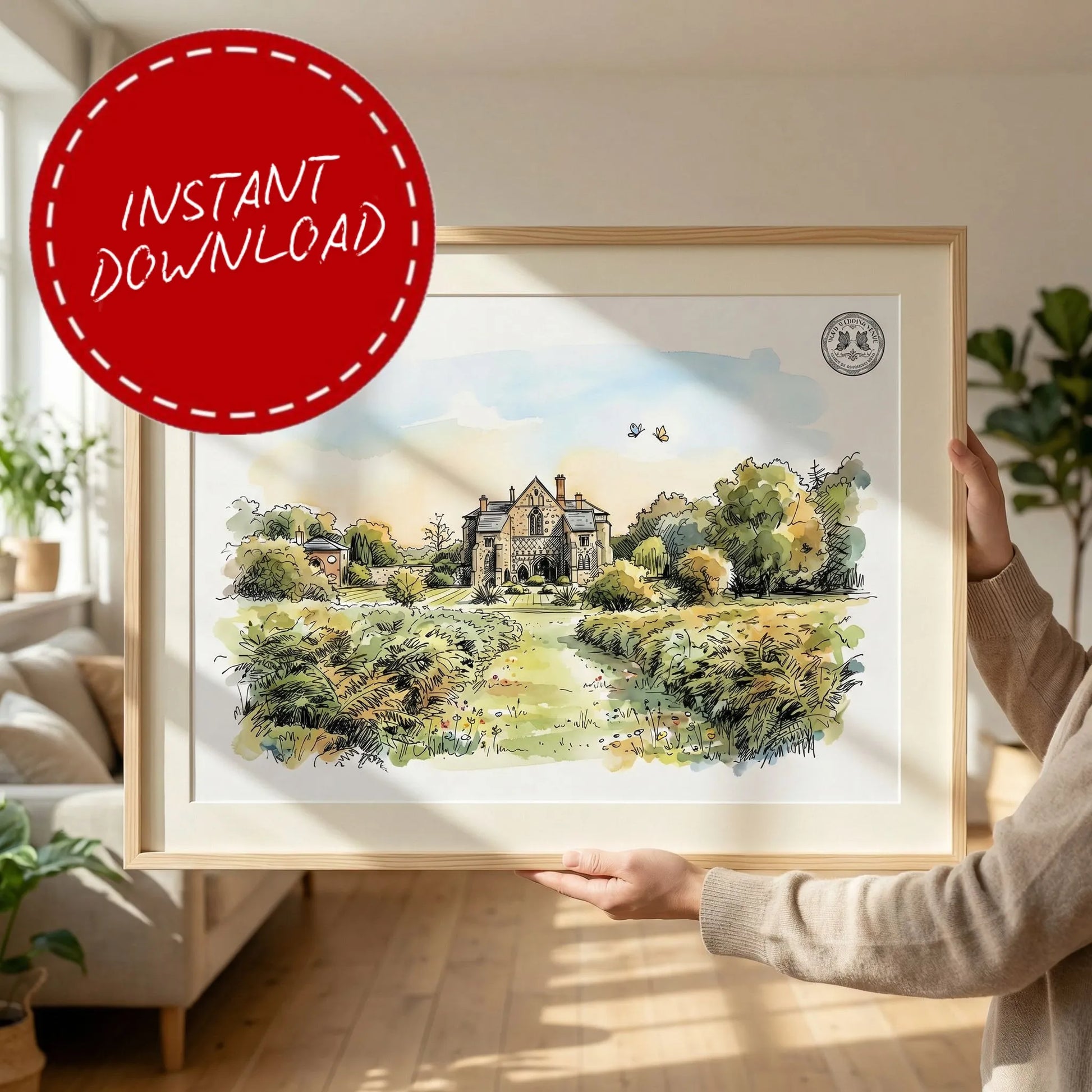 Butley Priory – Wedding Venue Illustration