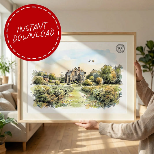Butley Priory – Wedding Venue Illustration