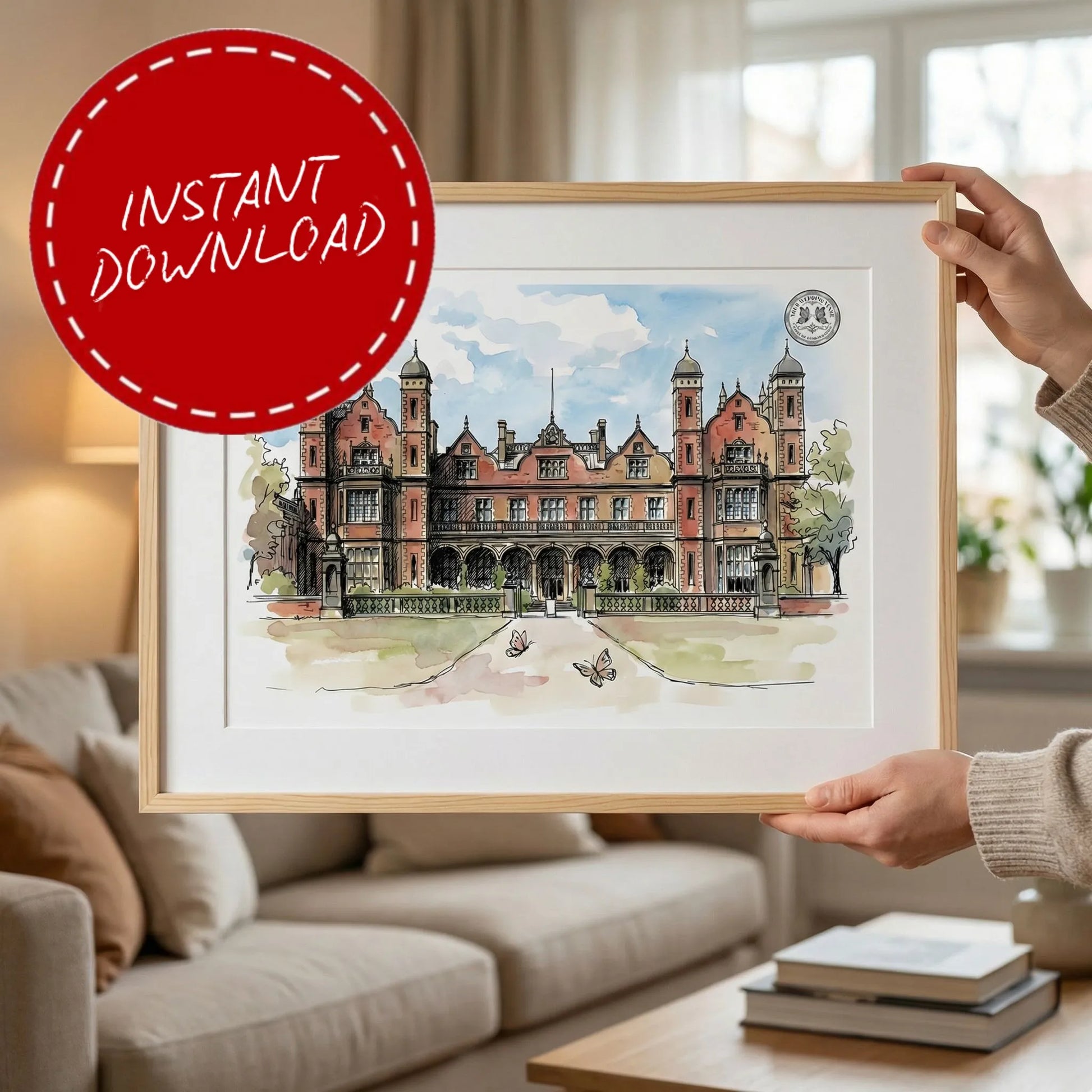 Capesthorne Hall – Wedding Venue Illustration (Macclesfield)