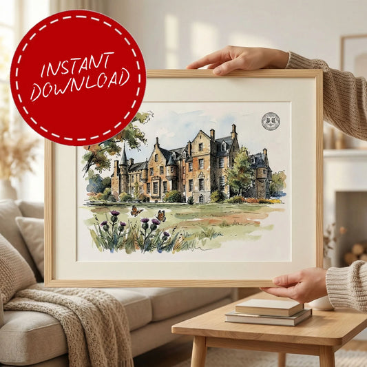 Carberry Tower Mansion House – Wedding Venue Illustration (Musselburgh)