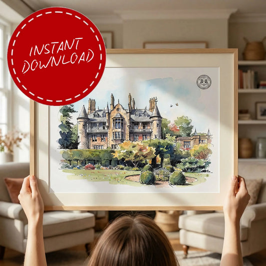 Château Rhianfa Wedding Venue Illustration