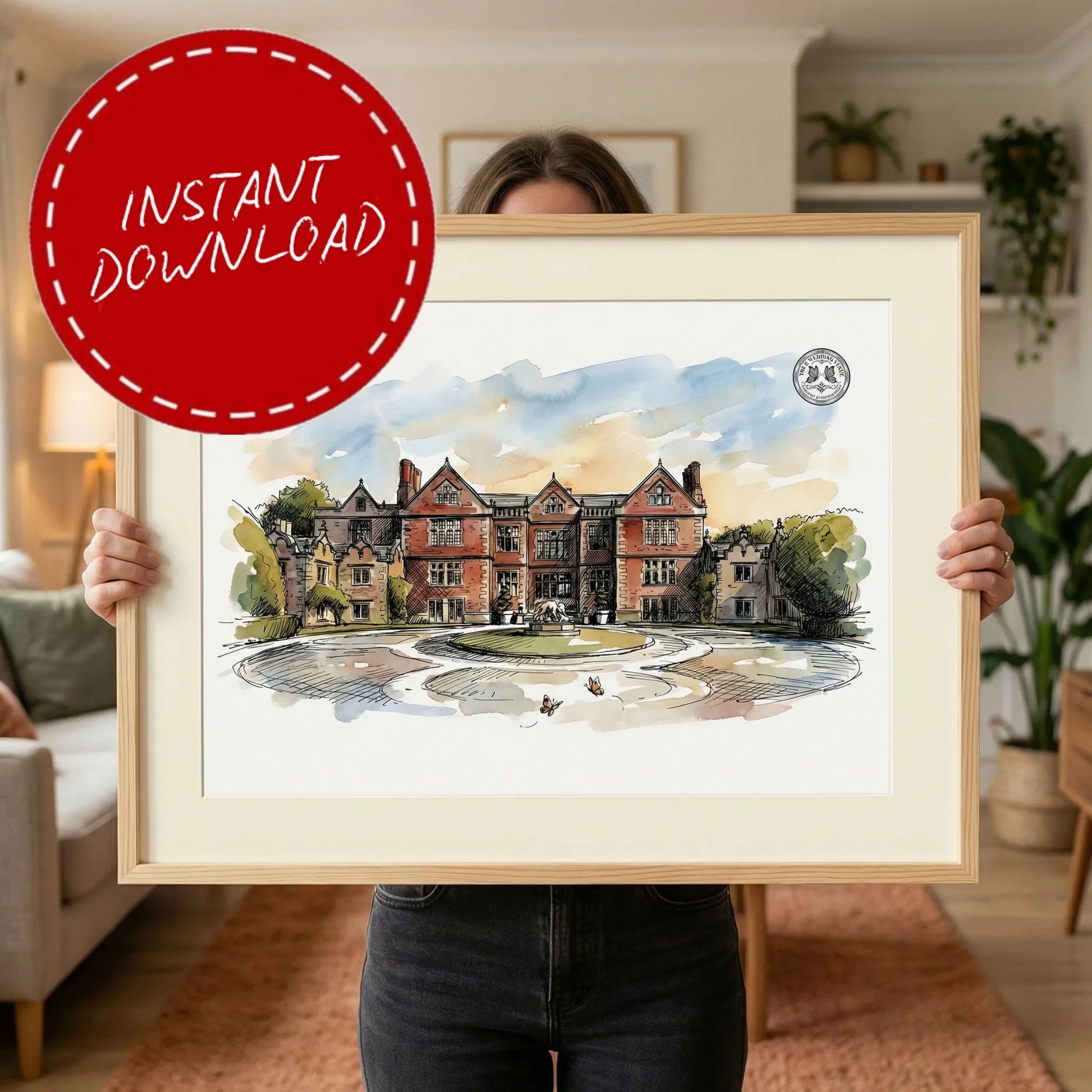 Dorfold – Wedding Venue Illustration (Nantwich)