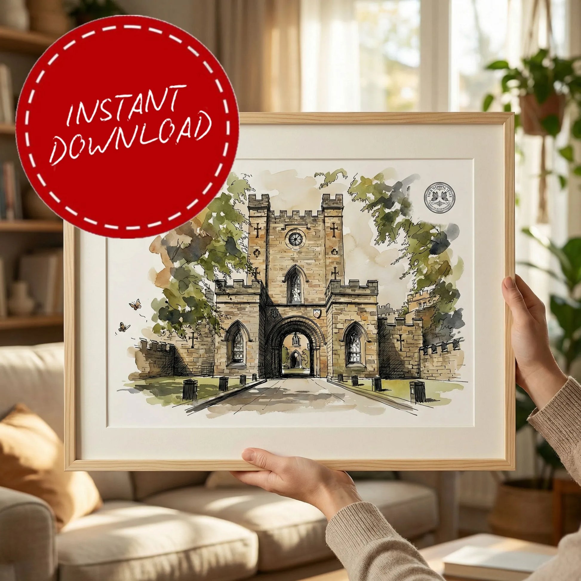 Durham Castle – Wedding Venue Illustration (Durham City)