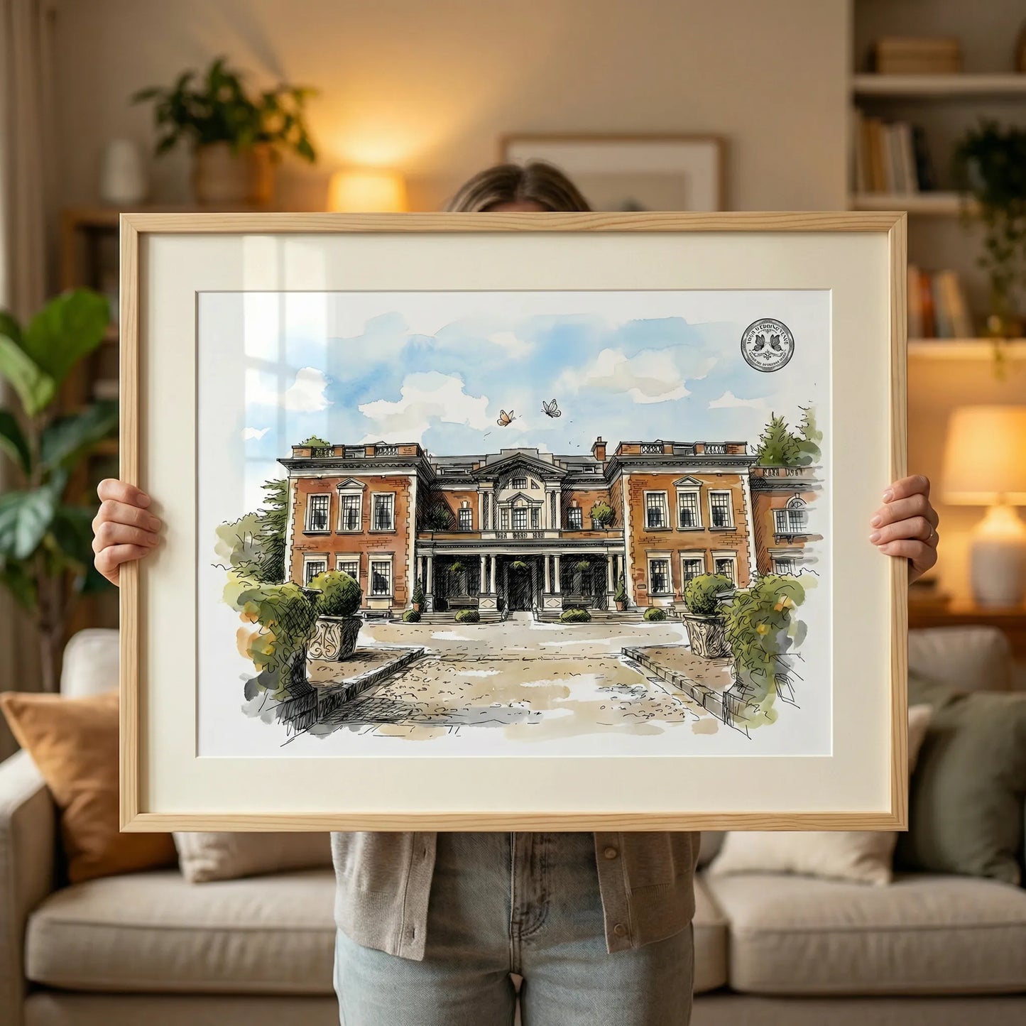 Eaves Hall – Wedding Venue Illustration (Clitheroe)