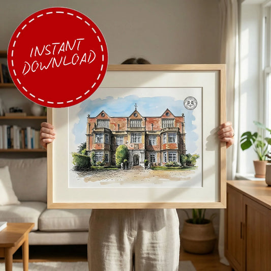 Goldsborough Hall – Wedding Venue Illustration (North Yorkshire)