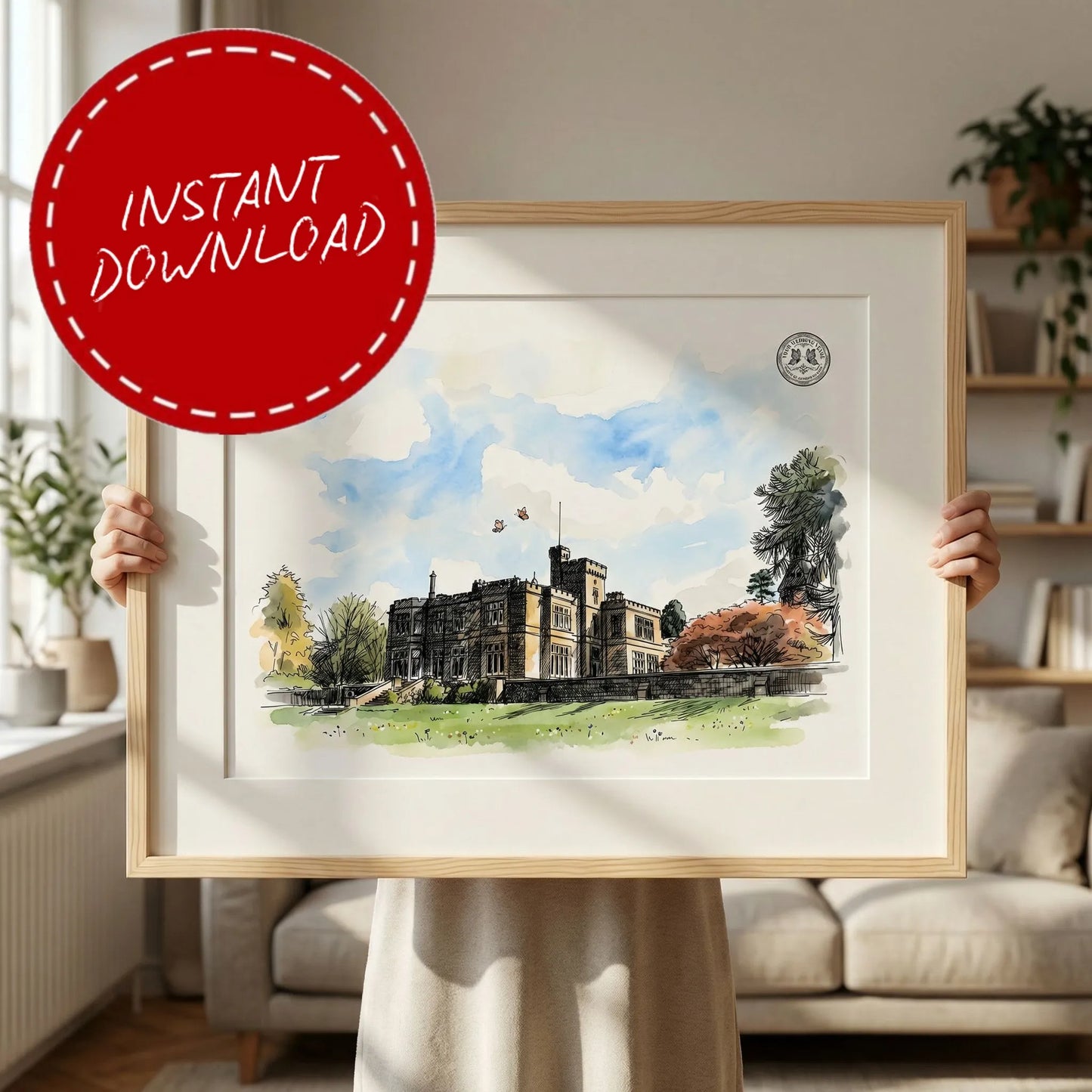 Hampton Manor – Wedding Venue Illustration