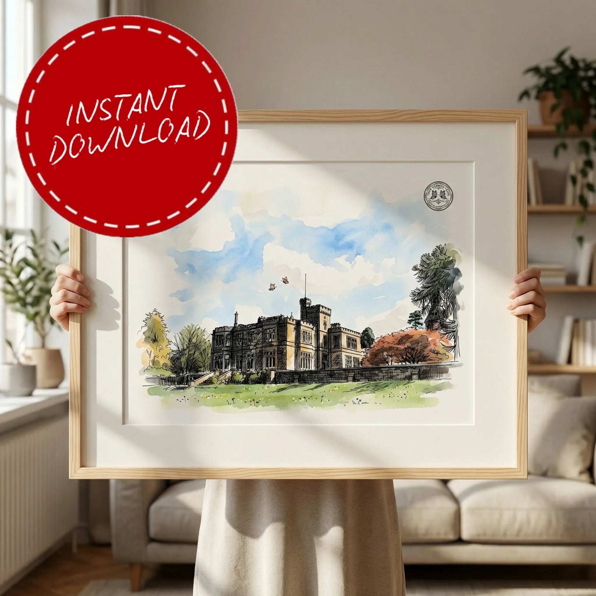 Hampton Manor – Wedding Venue Illustration