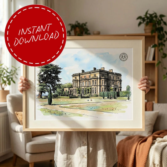 Hedsor House – Wedding Venue Illustration