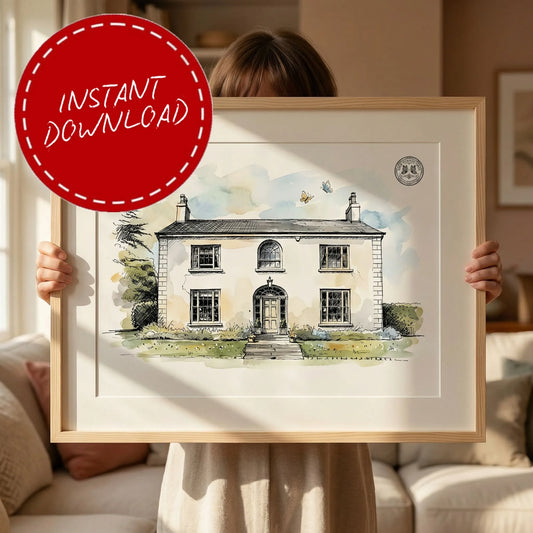 Hillmount House – Wedding Venue Illustration