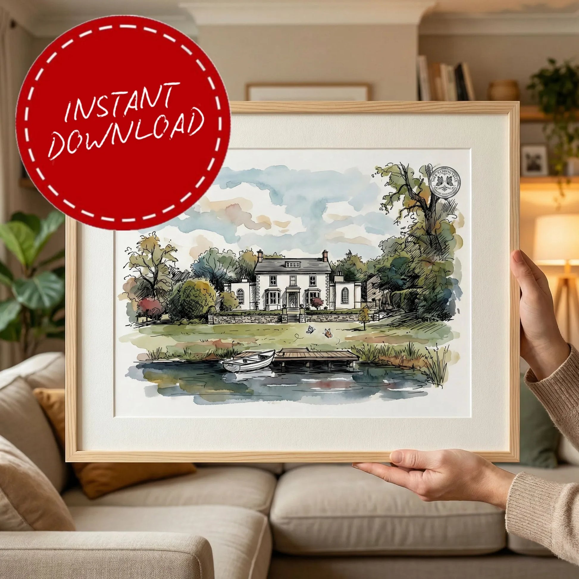 Holesfoot – Wedding Venue Illustration (Penrith)