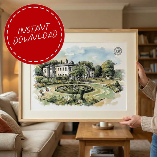 Lartington Hall – Wedding Venue Illustration (Barnard Castle)