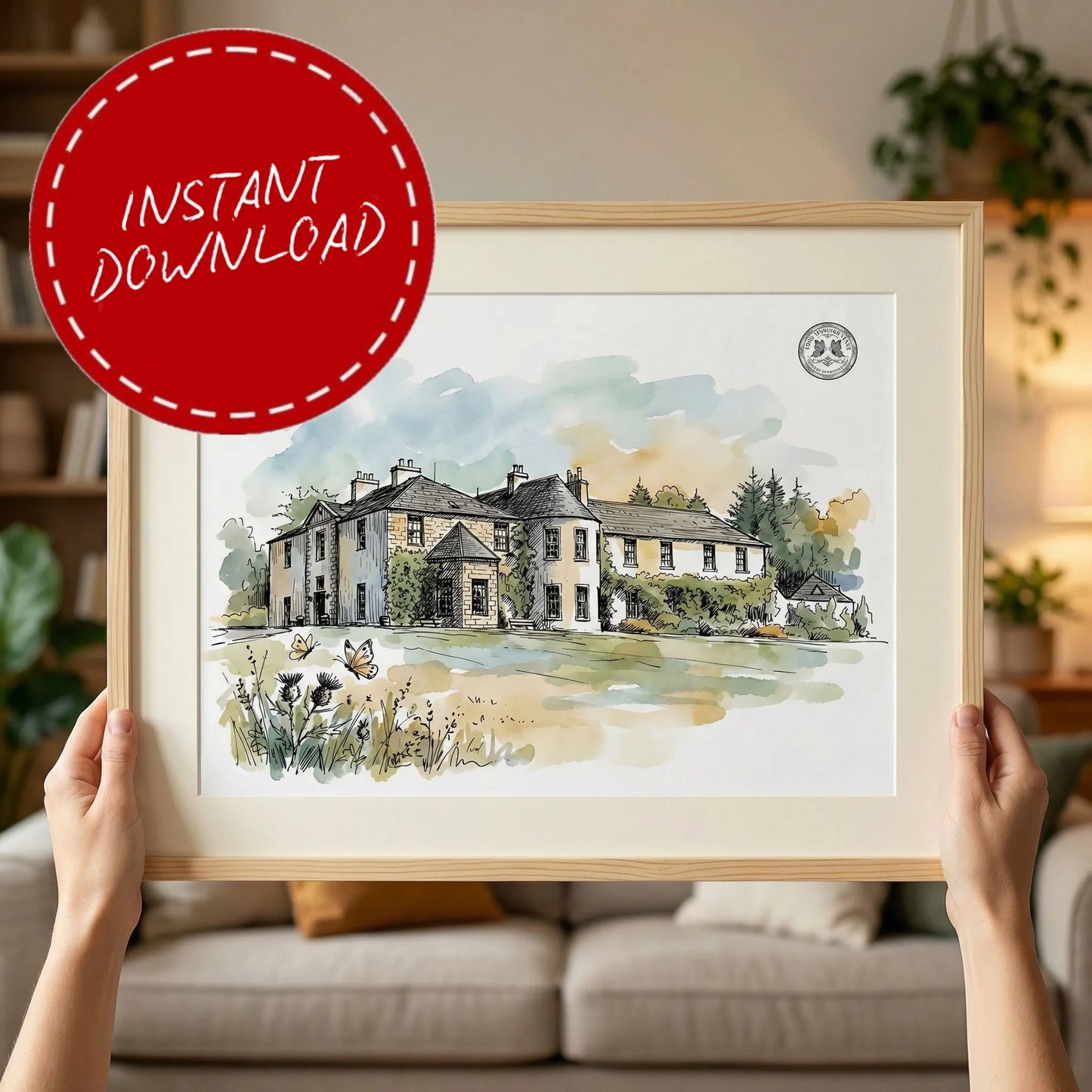 Logie Country House – Wedding Venue Illustration (Inverurie)