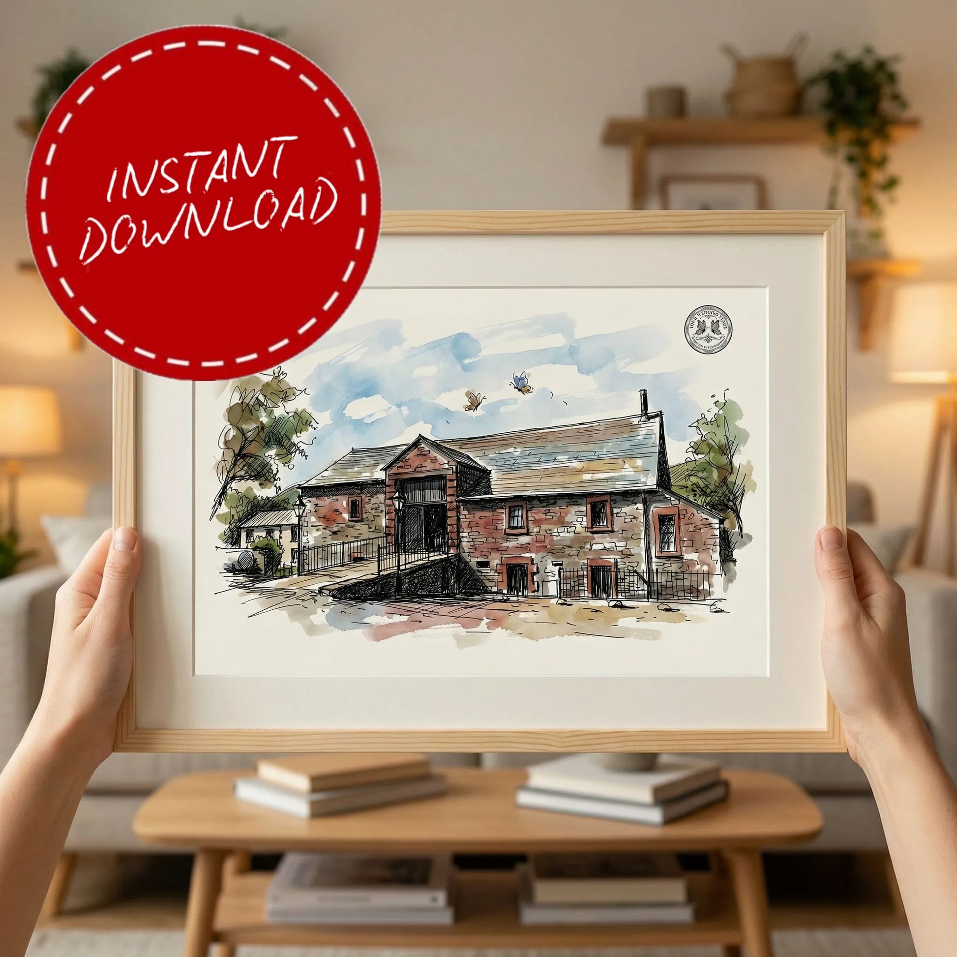 New House Farm – Wedding Venue Illustration (Cockermouth)