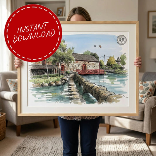 Riverdale Barn – Wedding Venue Illustration
