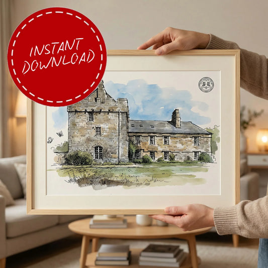 Shortflatt Tower – Wedding Venue Illustration (Belsay)