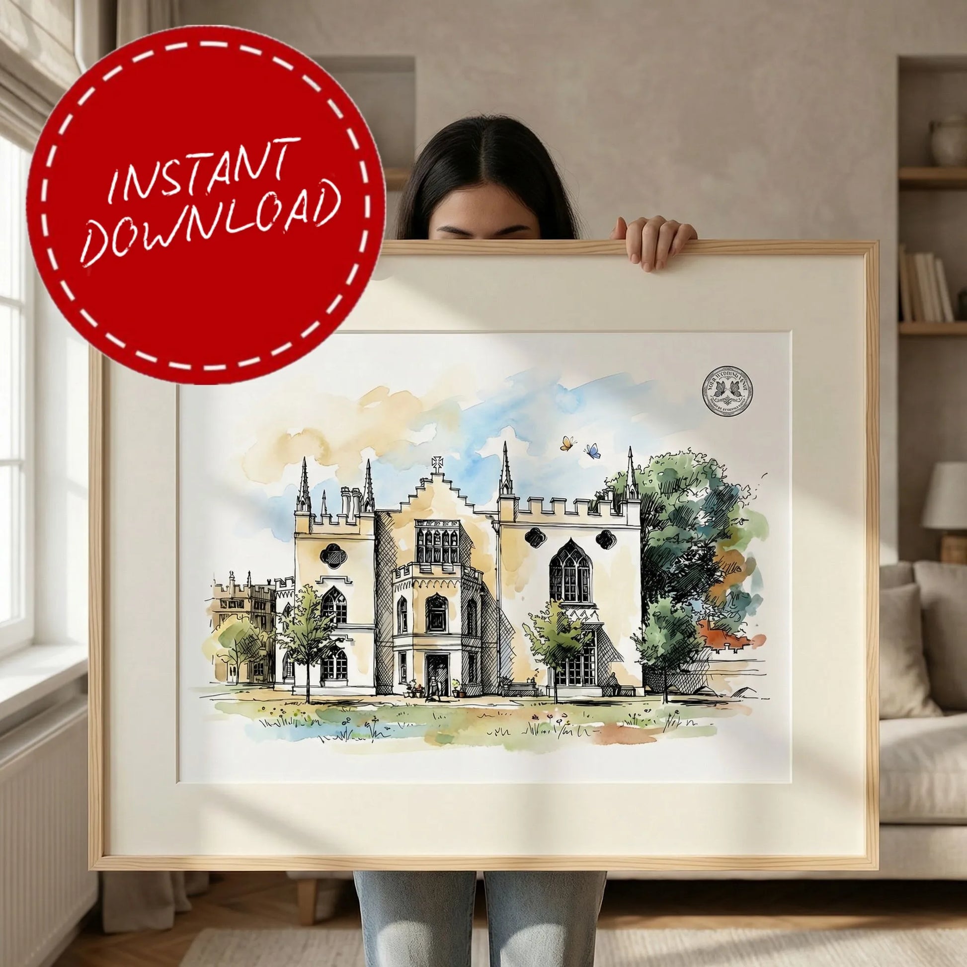 Strawberry Hill House – Wedding Venue Illustration