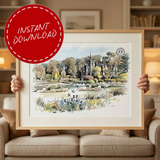 Teasses Estate – Wedding Venue Illustration (Fife)