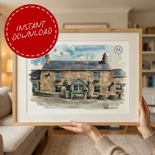 The Black Horse Beamish – Wedding Venue Illustration (County Durham)