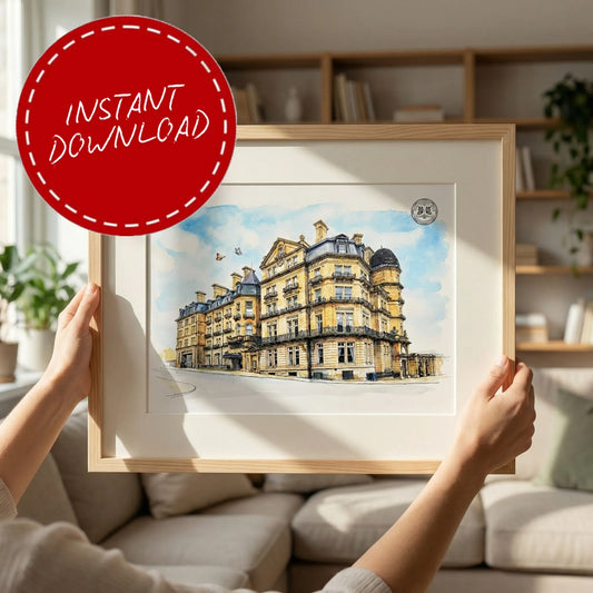 The Midland Hotel – Wedding Venue Illustration (Bradford)