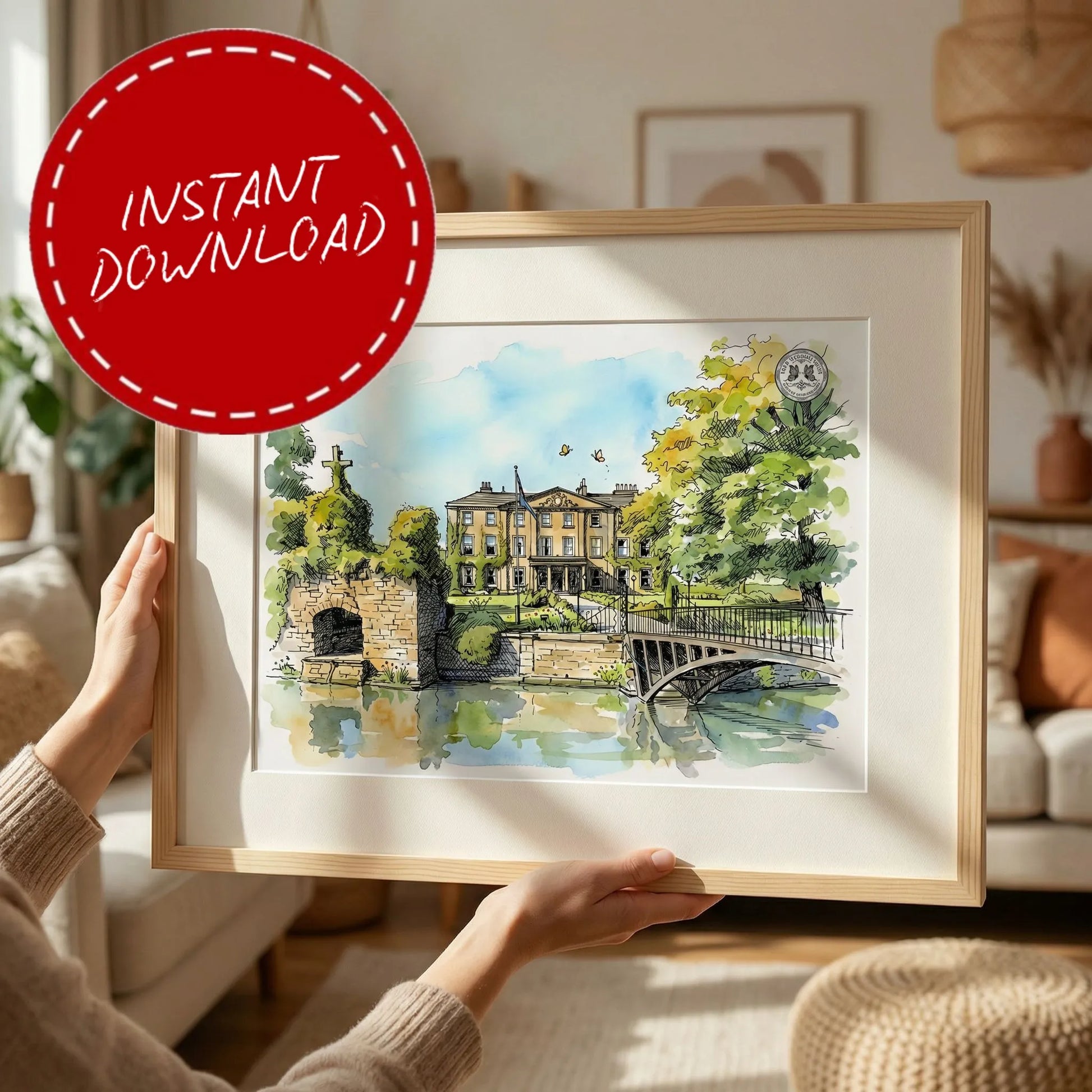 Waterton Park Hotel & Spa – Wedding Venue Illustration (Wakefield)