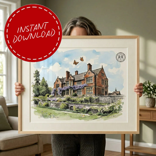 Wigfair Hall – Wedding Venue Illustration